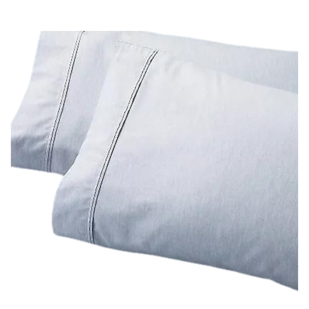 2pk King Mélange Dyed Pillowcase Set