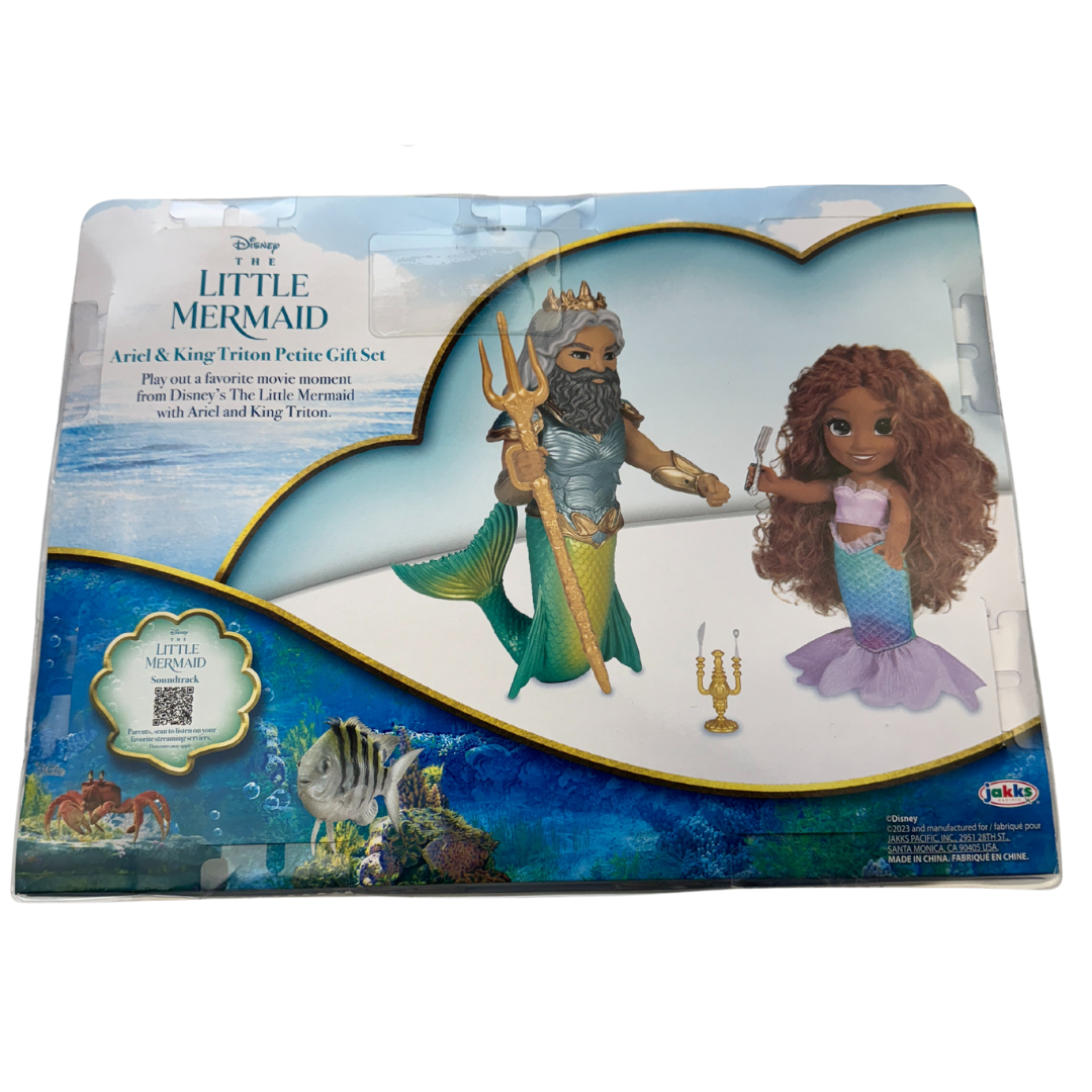 Disney's The Little Mermaid Ariel & King Triton Petite Gift Set - Dive into Magical Adventures!