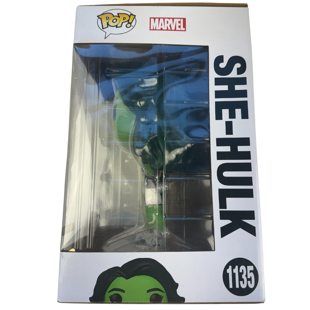 Large Funko Pop! She-Hulk Bobble-Head #1135- Marvel Comics Collectible Figurine - Big and Bold Collector's Item!