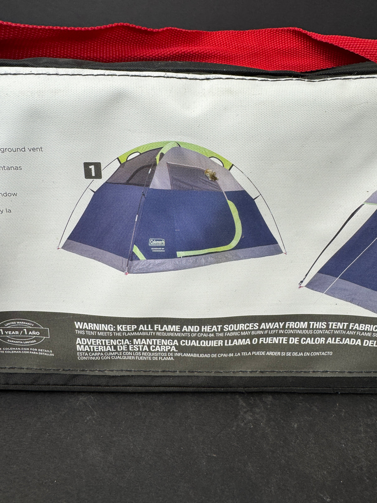 COLEMAN 2-PERSON SUNDOME DOME CAMPING TENT NAVY NEW