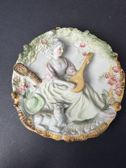 424 - Hand Painted 3-D Wall Piece, Stamped Betson