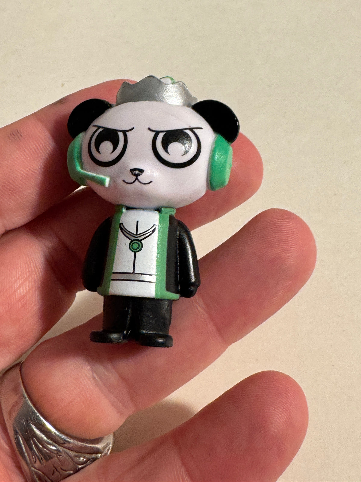 547 - Ryan's World Mystery Microverse Green Prince Combo Panda 2" Collectible Figure