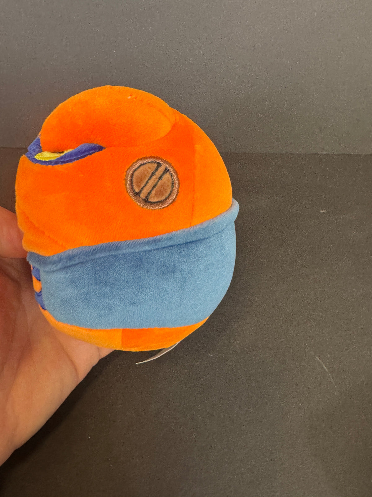 034 - Zuru Anime Pop Gamakichi Toad Orange Neon Yellow Eyes Naruto Plush Toy