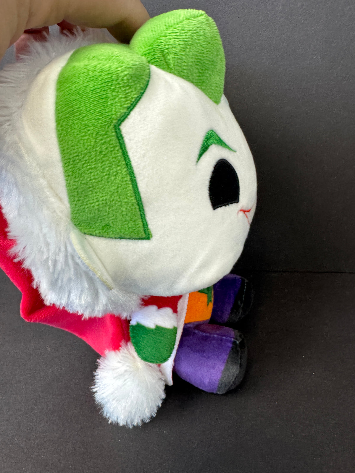 563 - DC Super Heroes Funko Plushies Christmas The Joker Santa Hat Red & Green New