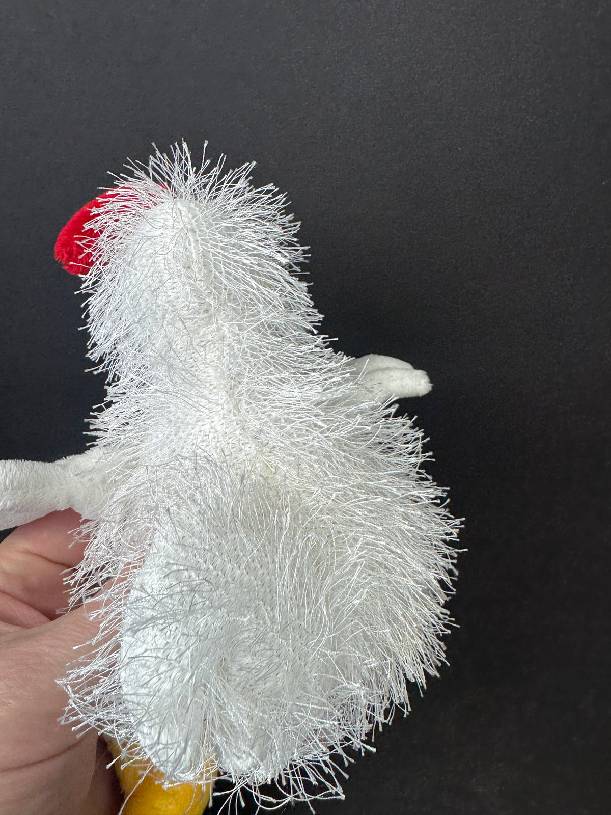 545 - Ganz Fuzzy Hairy Sweet Webkinz Lil'Kinz White Chicken Plush