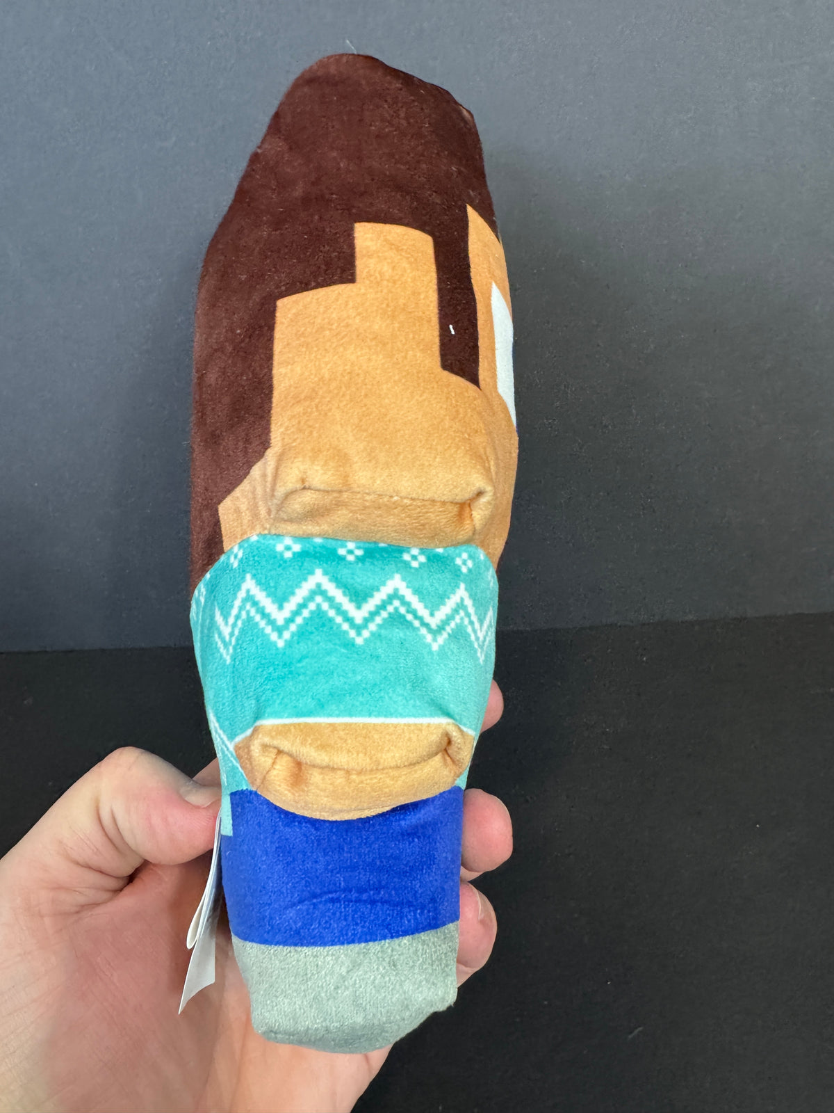 498 - Minecraft Steve Plush 10” Ruz Official Stuffed Pixel Character Soft Toy