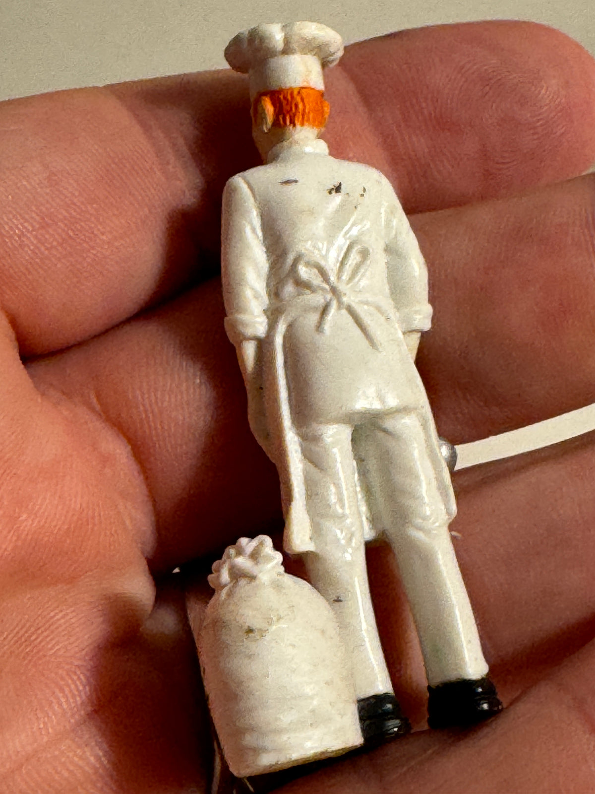 532 - People At Work Safari Ltd Pastry Chef w/ Sack Of Flour 2.5” Figure