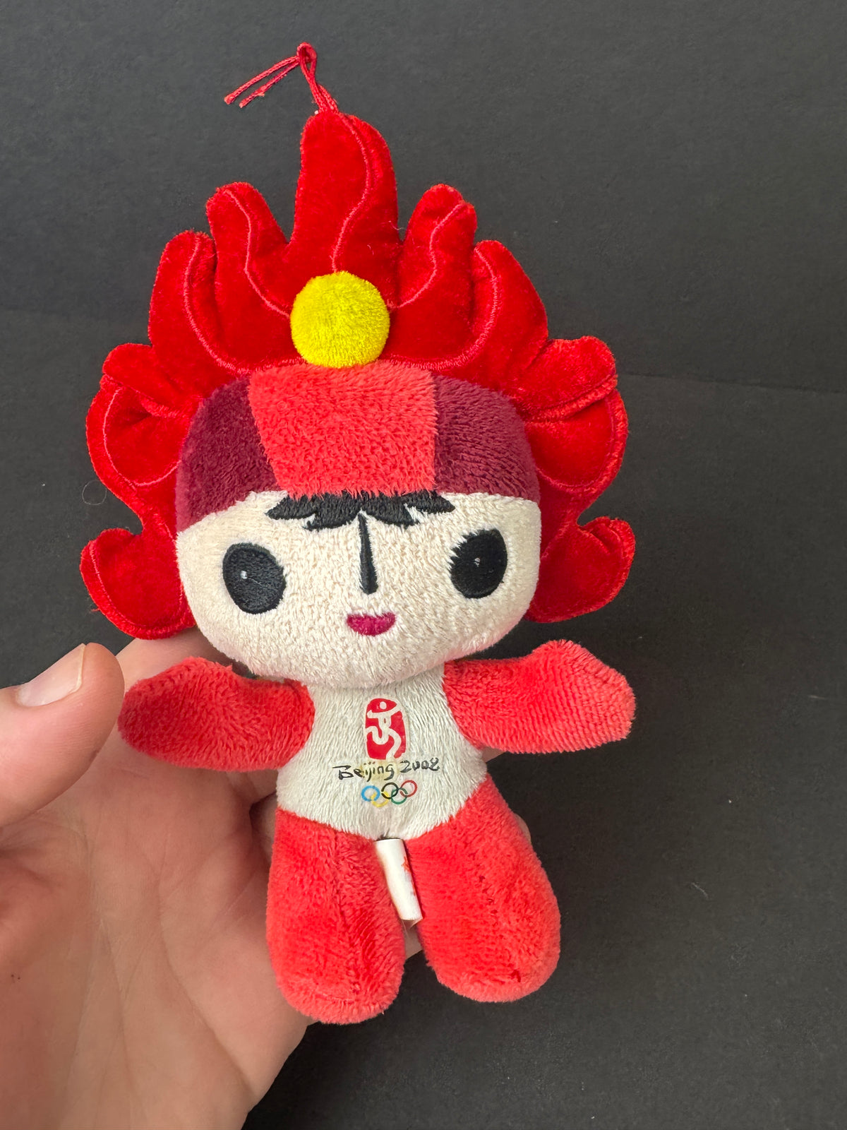548 - Beijing 2008 Mascot Plush Doll Huanhuan Red Fire Fuwa Olympics