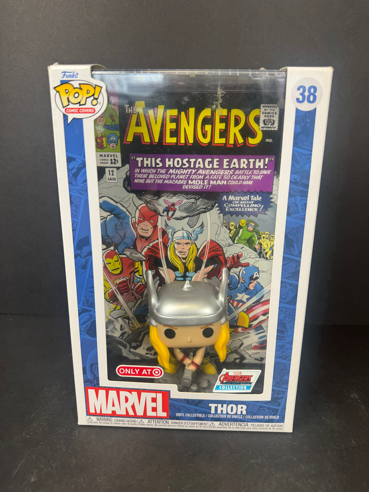 FUNKO POP ! THOR 38 AVENGERS COLLECTION TARGET EXCLUSIVE COMIC COVERS