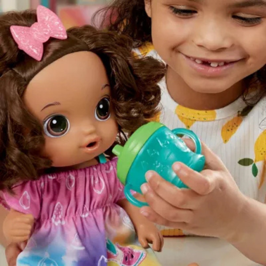 Baby Alive Fruity Sips Baby Doll - Brown Hair/Brown Eyes