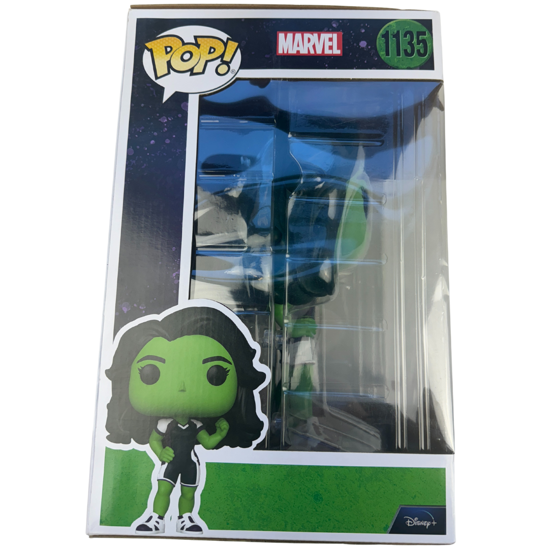 Large Funko Pop! She-Hulk Bobble-Head #1135- Marvel Comics Collectible Figurine - Big and Bold Collector's Item!