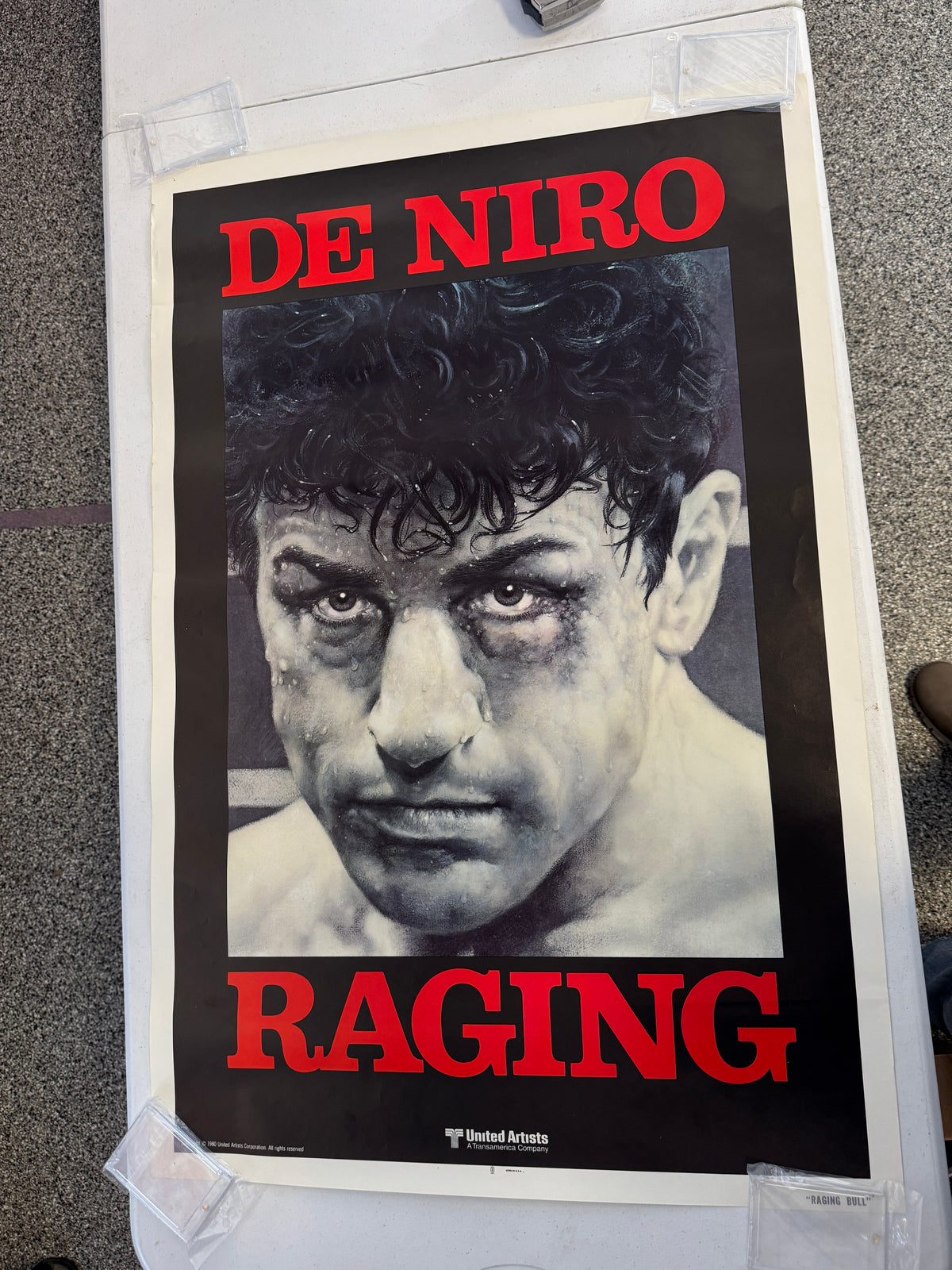 ORIGINAL VINTAGE 27x41 ONE SHEET US MOVIE POSTER 1980 RAGING BULL Robert De Niro