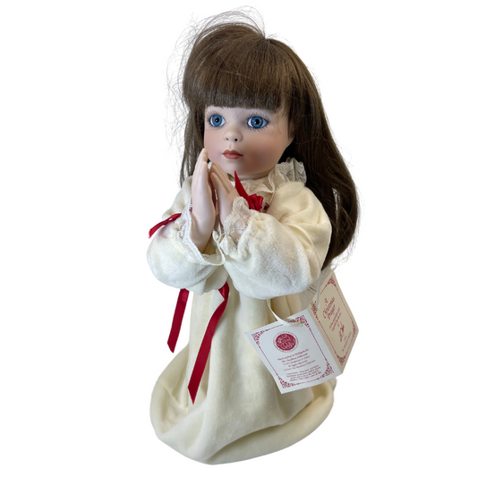 Estate- Xmas Praying Porcelain Doll Heritage