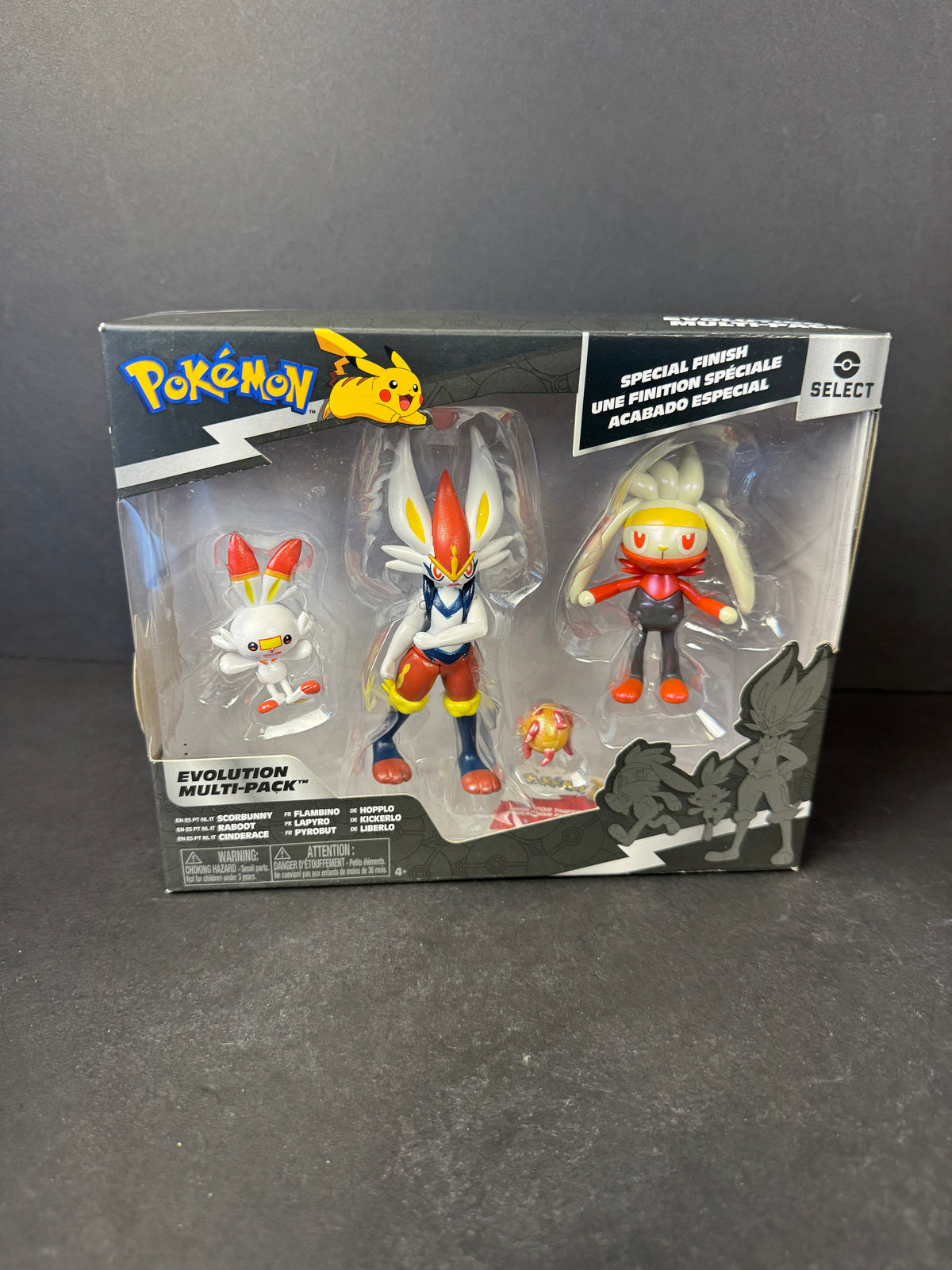 Cinderace/Raboot/Scorbunny Pokemon Select Evolution Multipack NEW in box