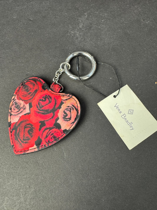 Vera Bradley ~ "Look of Love” ~ heart bag charm and/or keychain w/picture frame