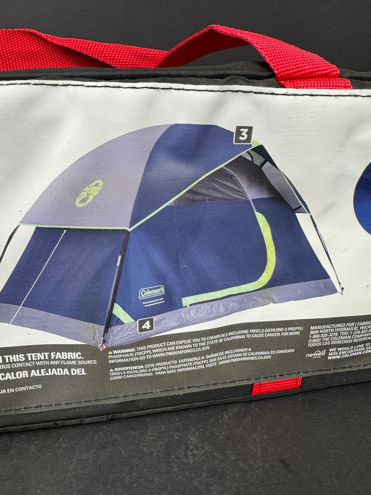 COLEMAN 2-PERSON SUNDOME DOME CAMPING TENT NAVY NEW