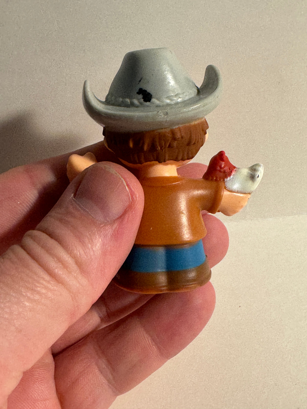 493 - little people cowboy with chicken