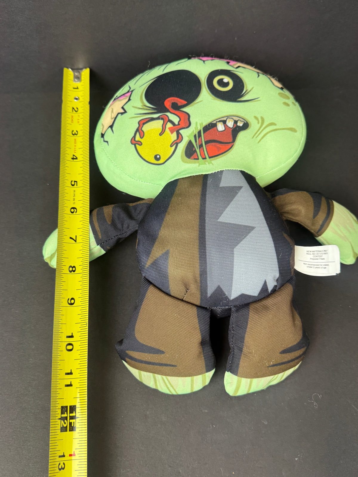 538 - Nanco Zombie Monster scary 12" Cloth Plush Stuffed