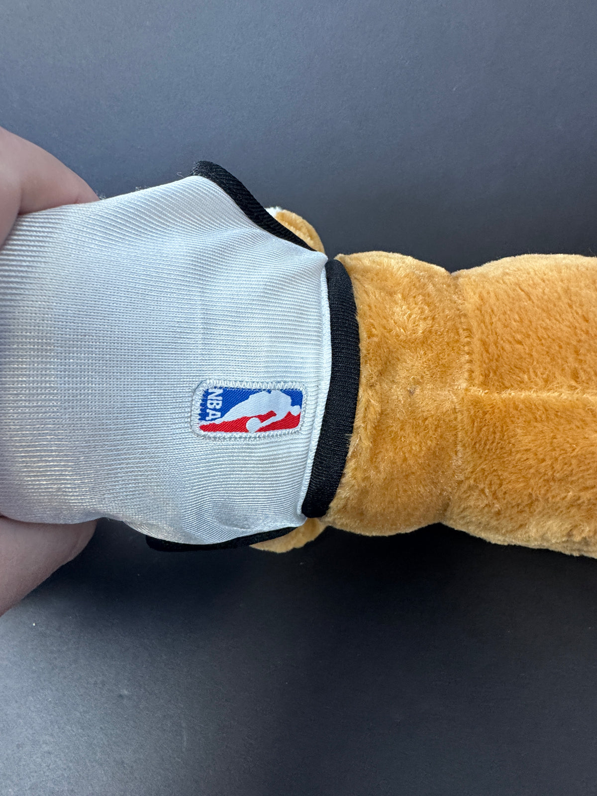 559 - Build-A-Bear Workshop Brown and White Bulldog Plush Dog with Tongue Out, Brooklyn Nets Jersey NBA BAB