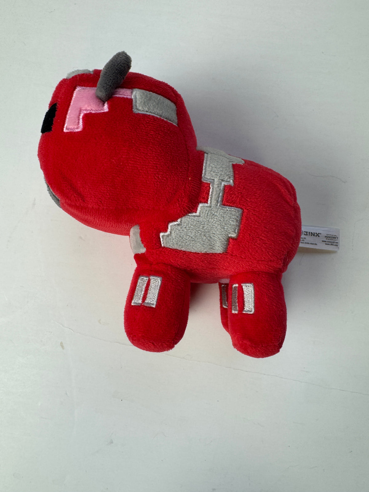 442 - Minecraft Mojang Jinx 2017 Red Bull Plush Stuffed Animal Toy