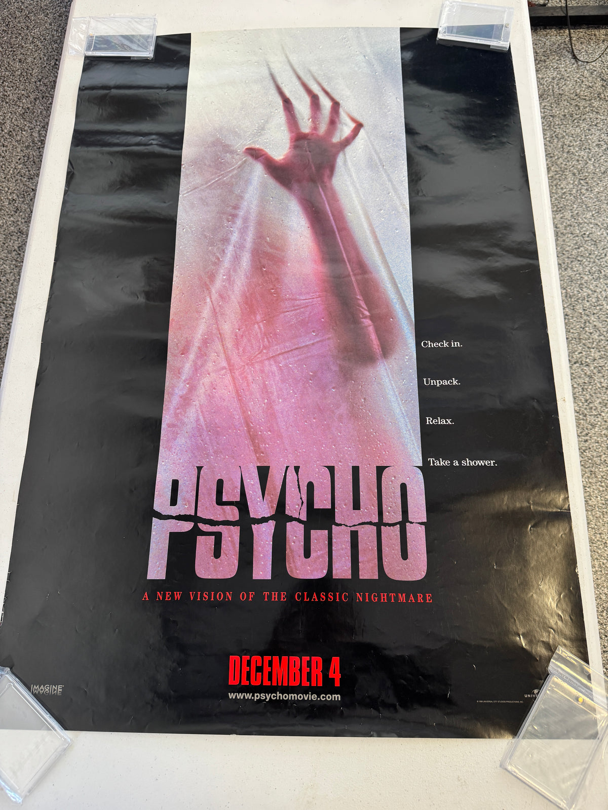 PSYCHO Original POSTER - 27 X 40 - 2 SIDED