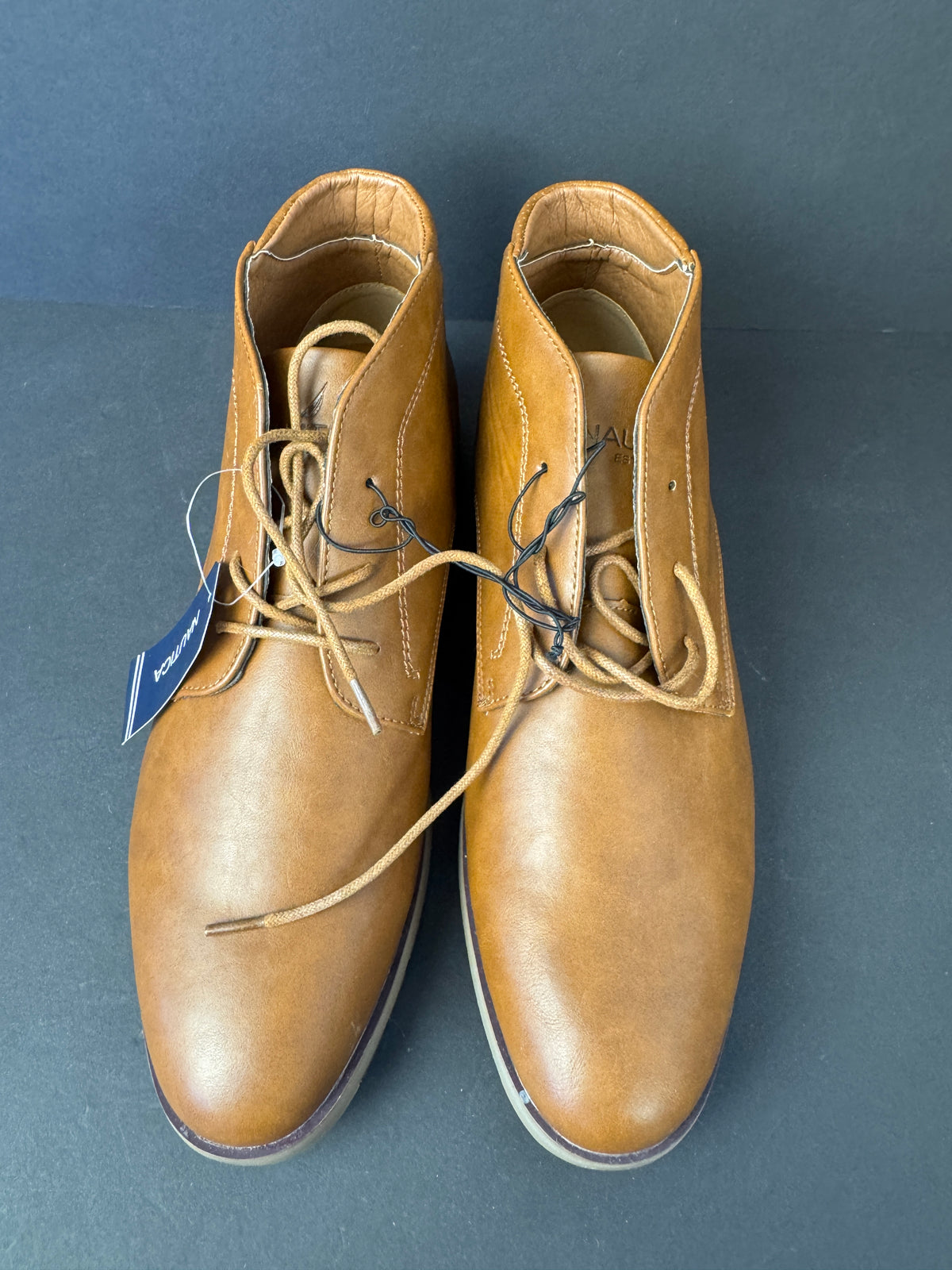 Nautica Largo Ankle Boots Mens 12 Men’s Lace Up Tan