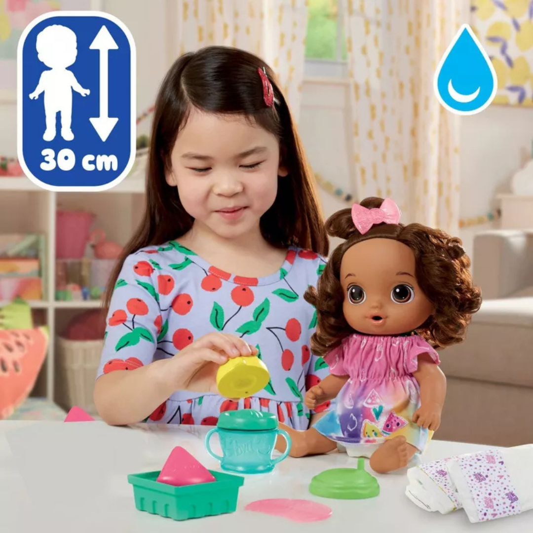 Baby Alive Fruity Sips Baby Doll - Brown Hair/Brown Eyes