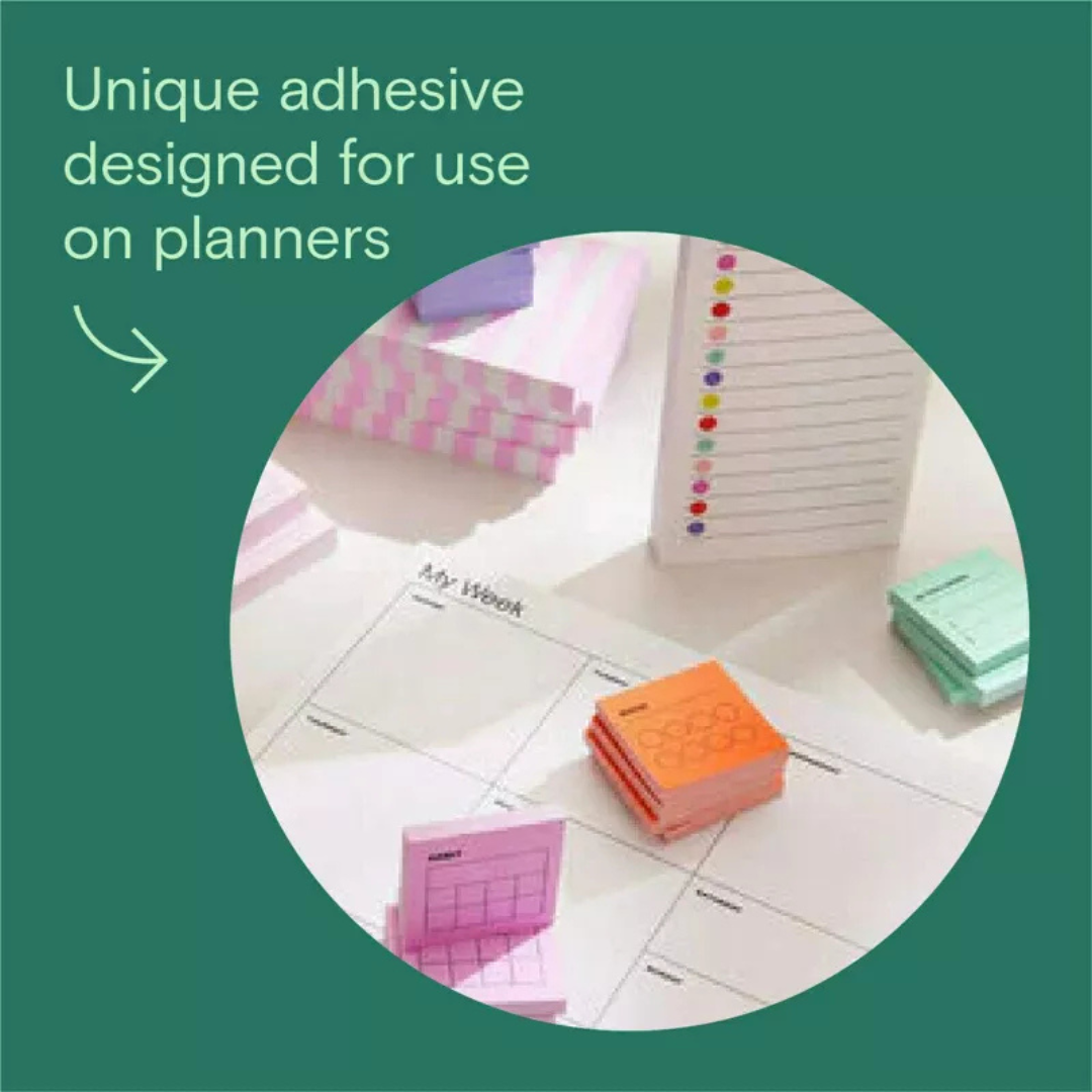 Noted by Post-it Mini List Notes, Purple & White Sticky Notes