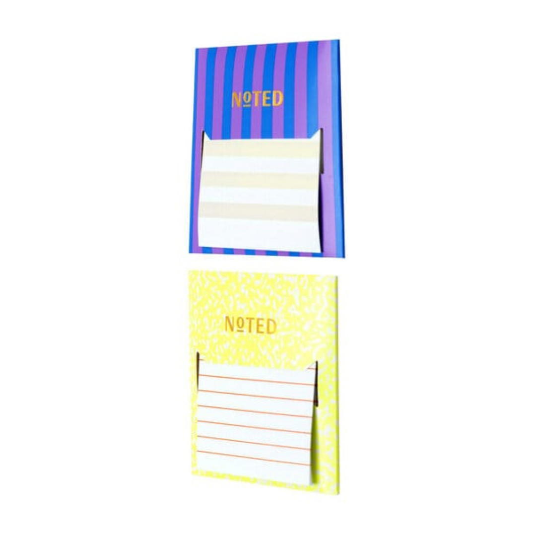 Noted by Post-it Pocket Notes, Multi-Color 2 Sticky Notes Pads