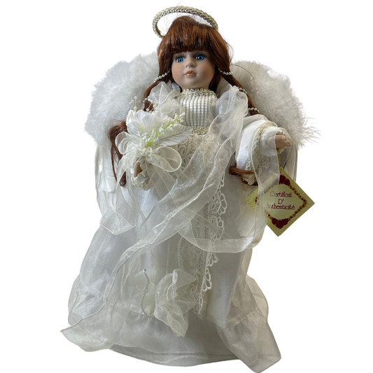 ANGEL PORCELAIN DOLL - Feather Wings