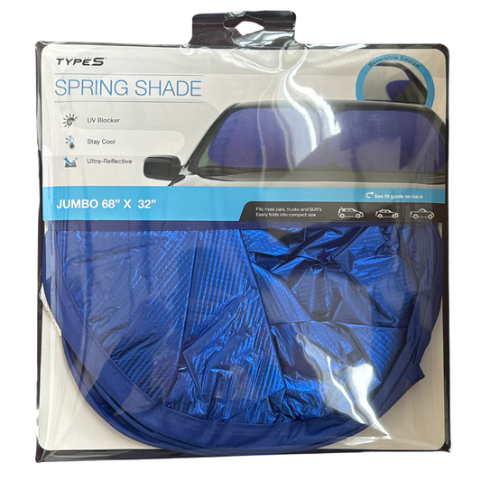 Type S Jumbo Spring Shade (68"x32" ) - Blue
