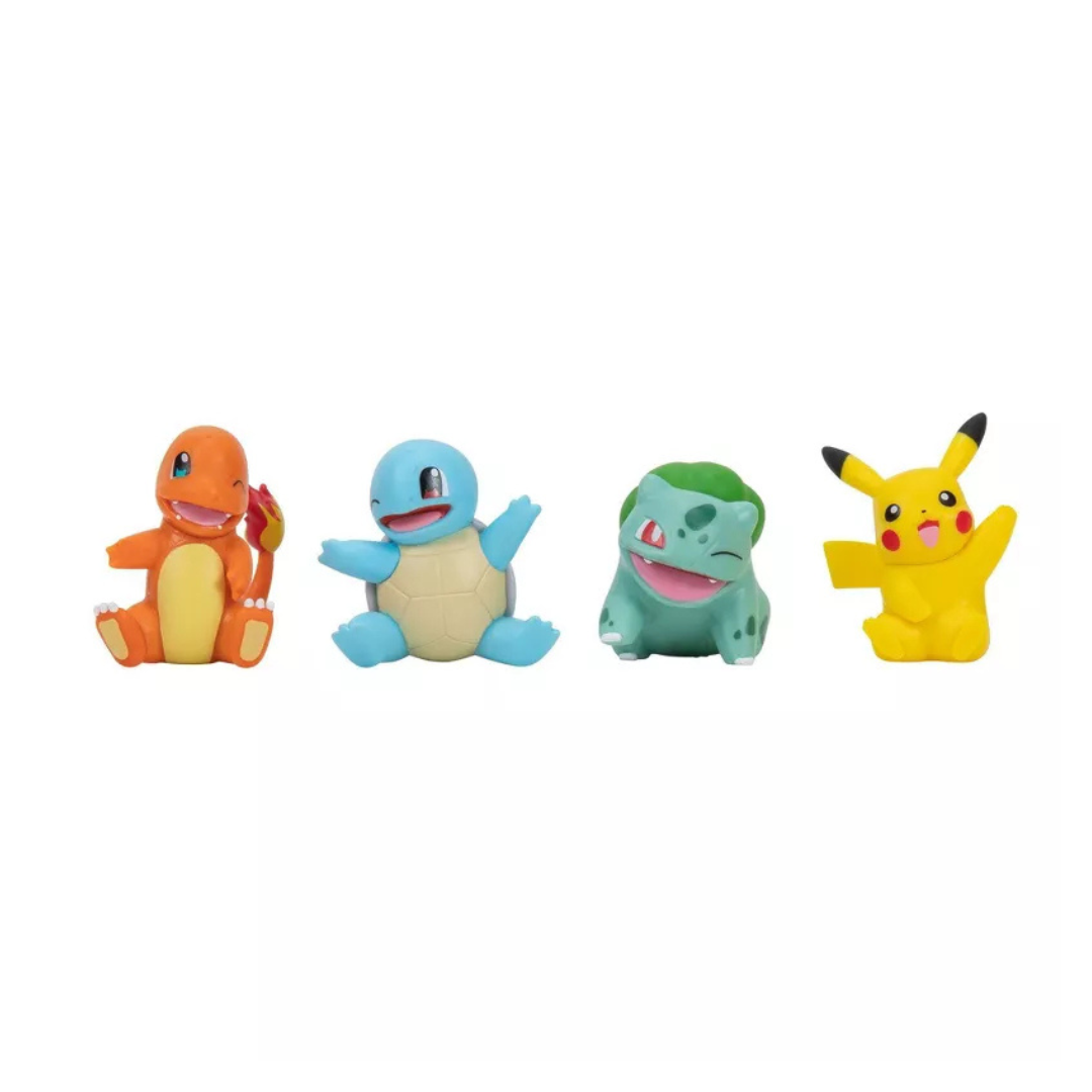 Pokemon Battle Figure Multipack - Pikachu, Bulbasaur, Charmander, & Squirtle