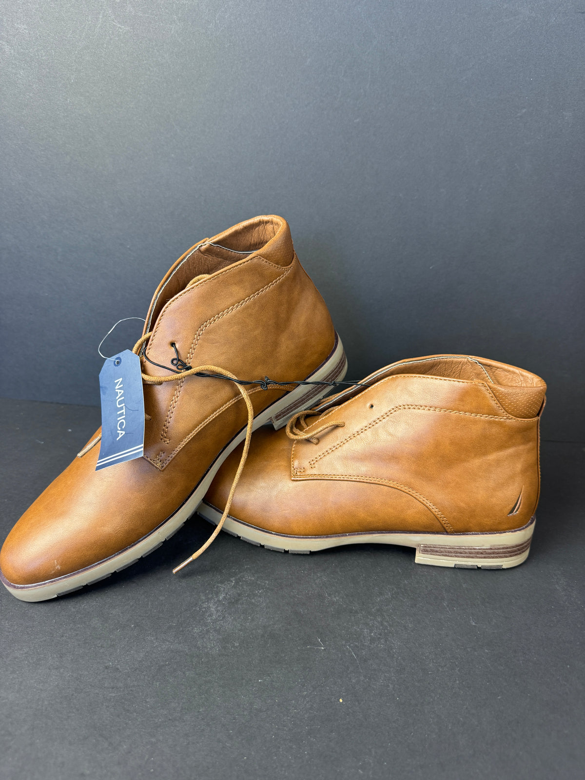 Nautica Largo Ankle Boots Mens 12 Men’s Lace Up Tan