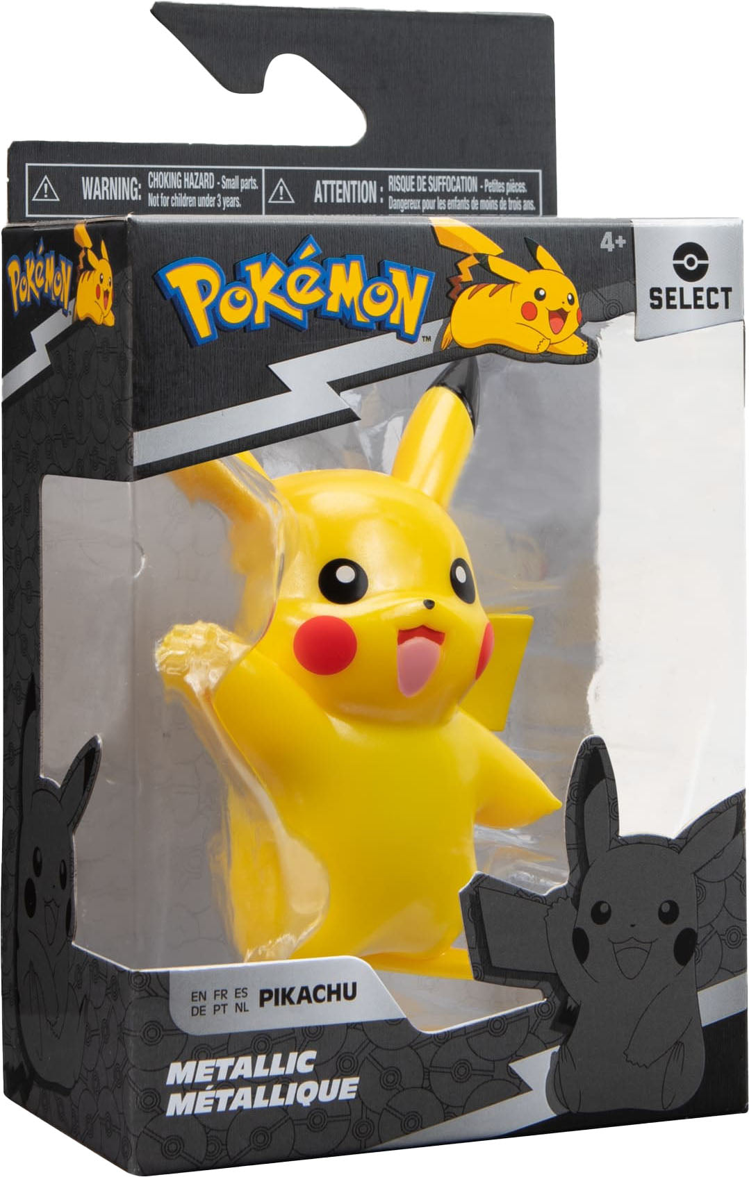 Jazwares - Pokemon Select - 3" Metallic Figure - Pikachu