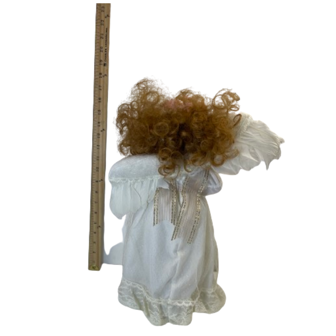 Estate - VTG Angel Doll with Wand Porcelain