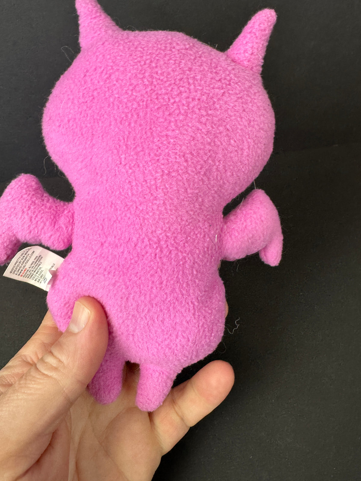568 - Vintage Uglydoll Little Uglys GRAGON Pink Plush Pretty Ugly LLC Toy
