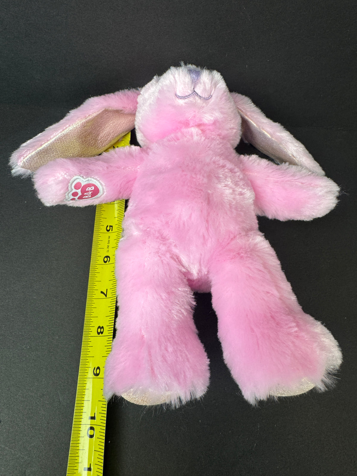 541 - Build-A-Bear Mini Bunny Pink Pawlette 9" Plush Stuffed Animal