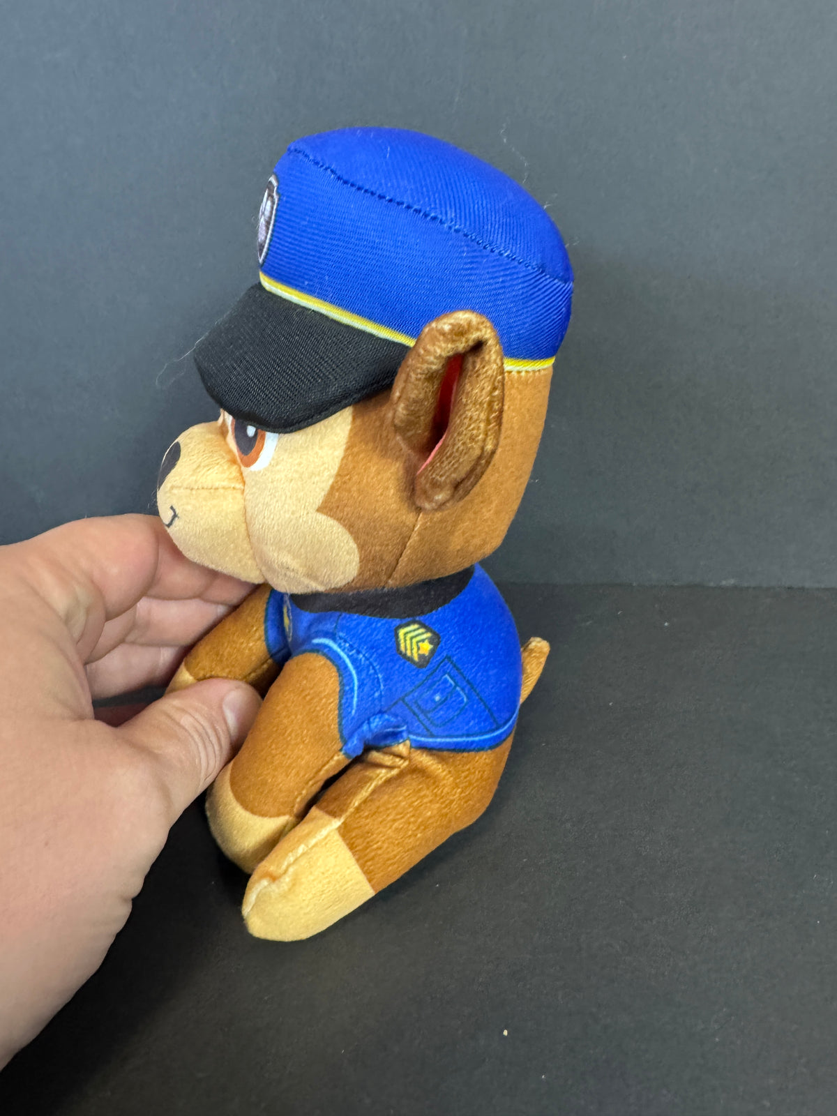 367 - Paw Patrol Chase Plush Nickelodeon Spin Master 6.5”  Stuffed Animal