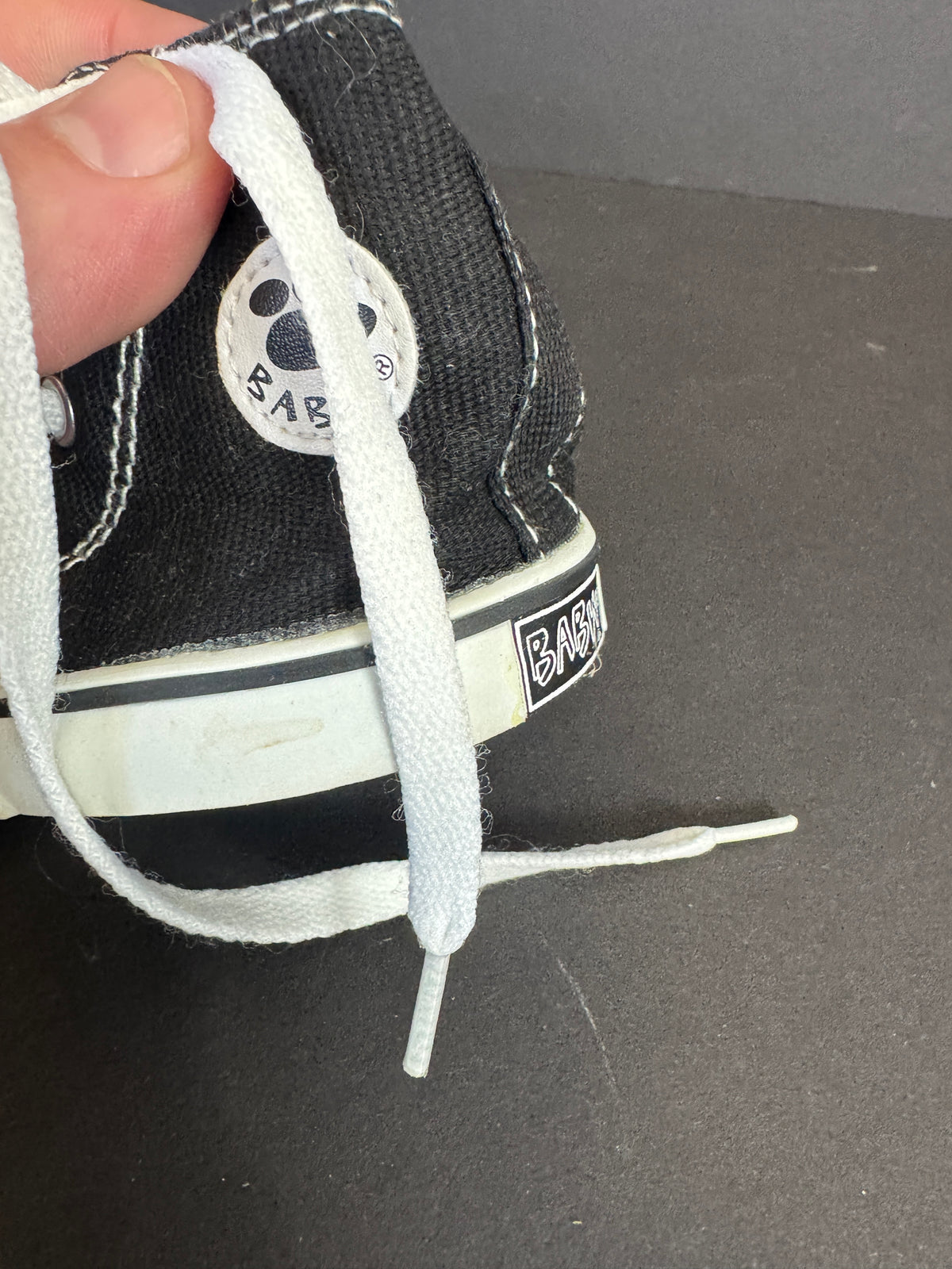 407 - Build A Bear Black & White High Tops Sneakers Shoes