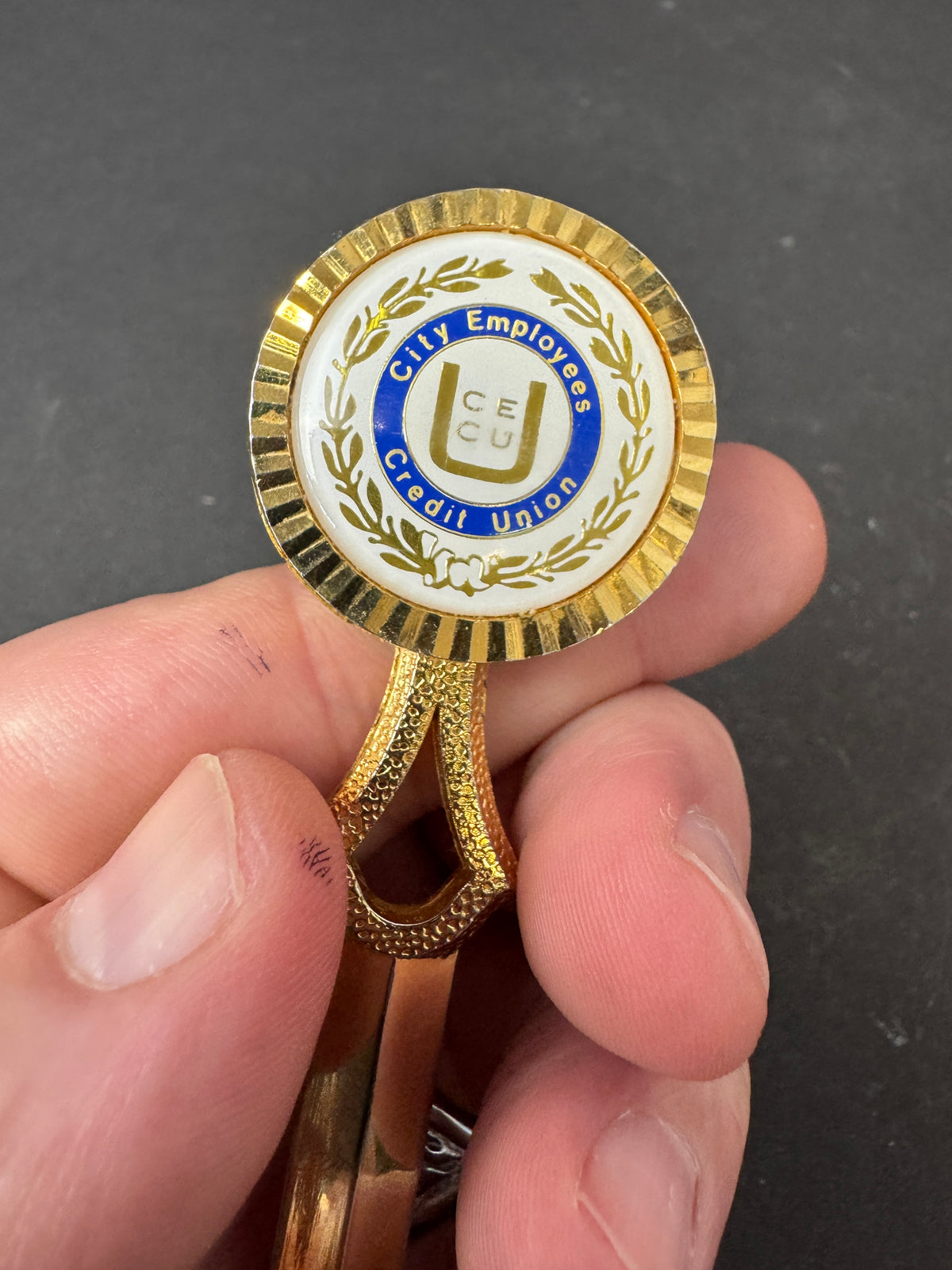 487 - letter opener city employees credit union DC – 50 diamond cut