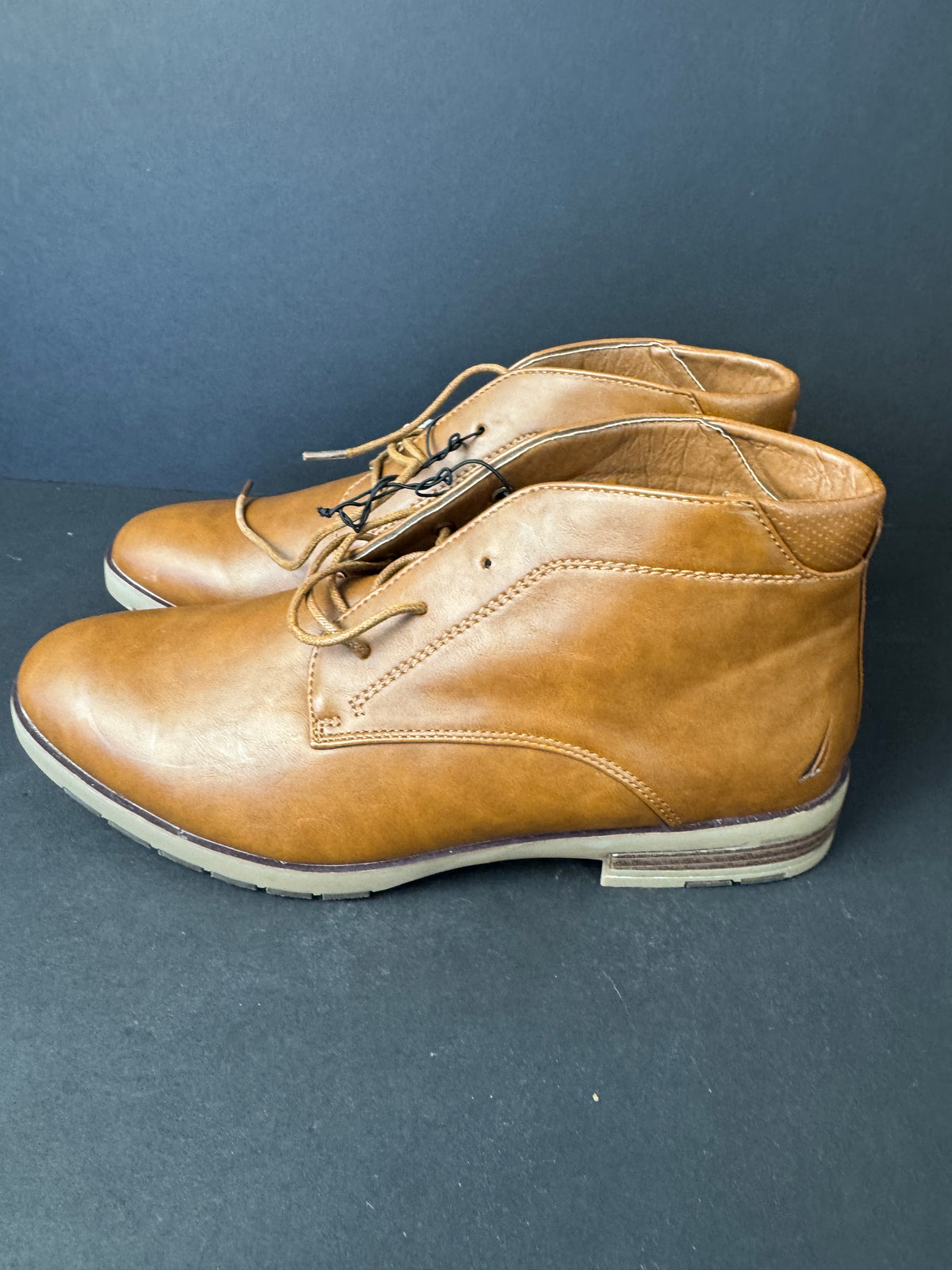 Nautica Largo Ankle Boots Mens 12 Men’s Lace Up Tan