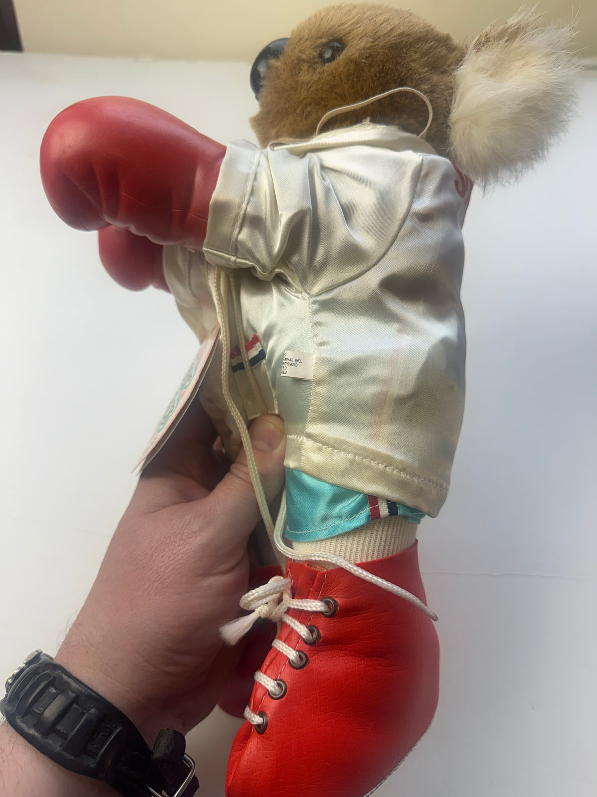 022 - Vintage 1984 ITI Hawaii Bear Buddies Sugar Ray Boxer Bear Plush w/ Original Tag rare