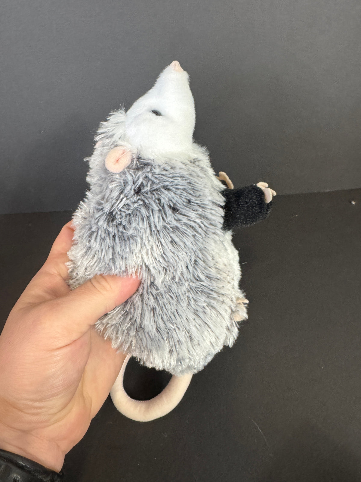 030 - Douglas OLIVER POSSUM Plush Toy Stuffed Animal 9” Soft Cuddle Gray White Opposum