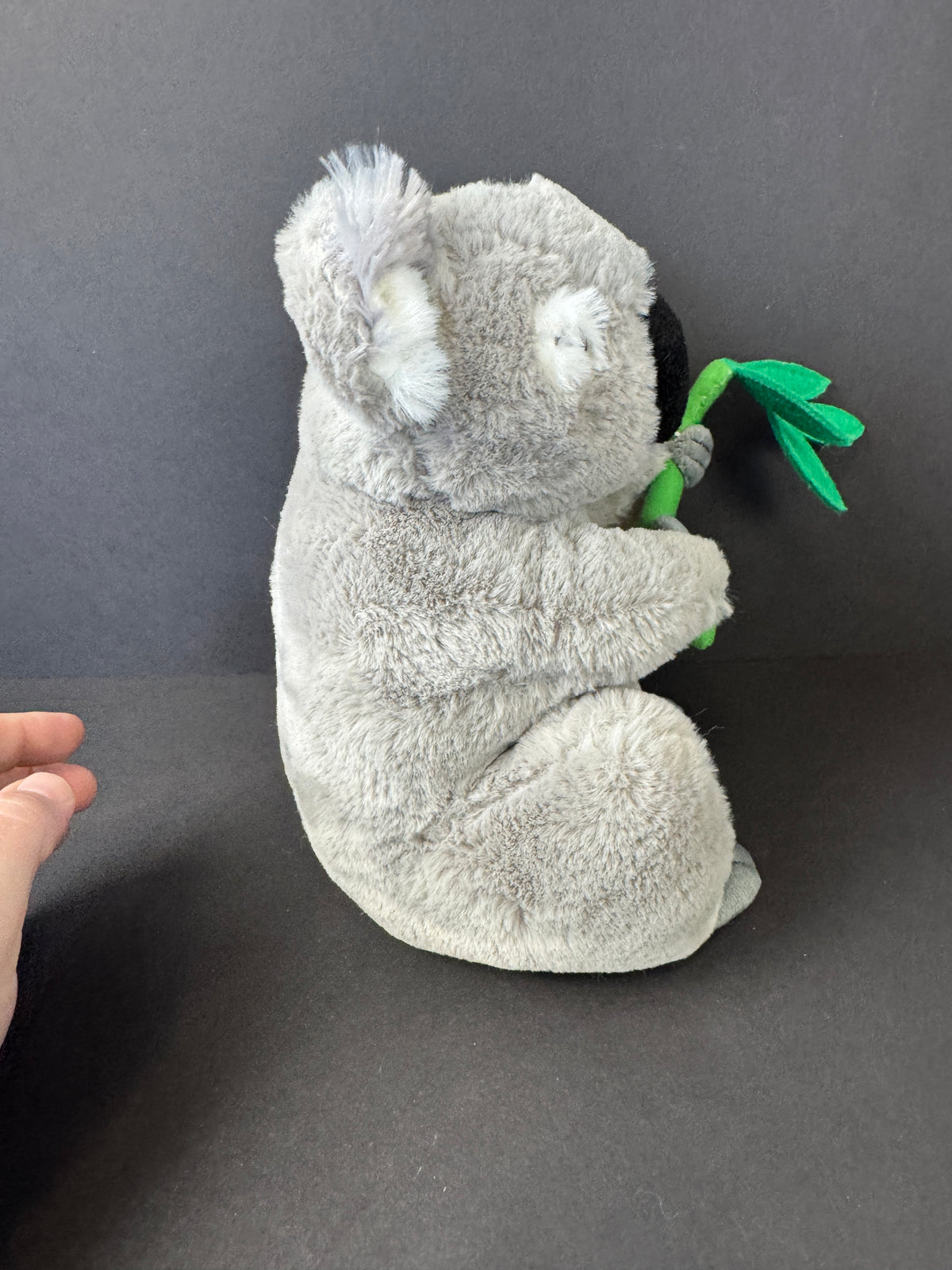 572 - FAO SCHWARZ Stuffed Animal Gray KOALA with Bamboo Save the Earth Plush Toy 2020
