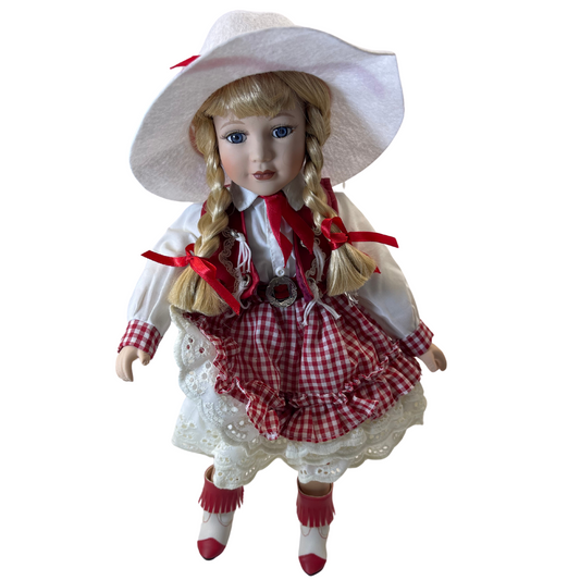 Estate - Royalton Collection Sue Ellen Cowgirl Porcelain Doll