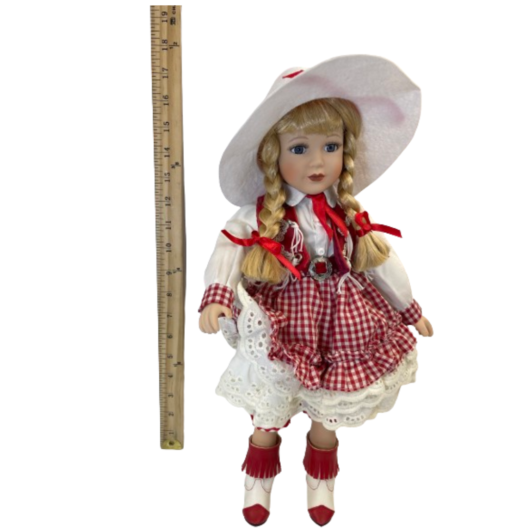 Estate - Royalton Collection Sue Ellen Cowgirl Porcelain Doll