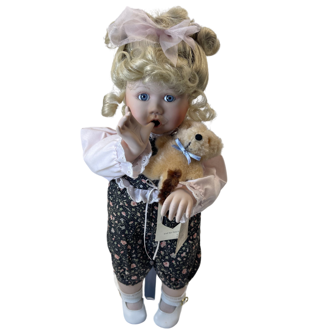 Estate - Boo Bear and Me Evie Porcelain Doll Jan Goodyear