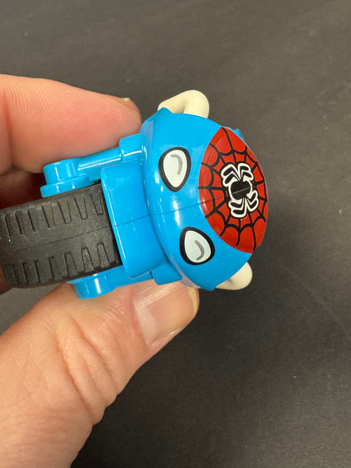 608 - Lego Duplo Vehicle Spider-Man Blue Motorcycle