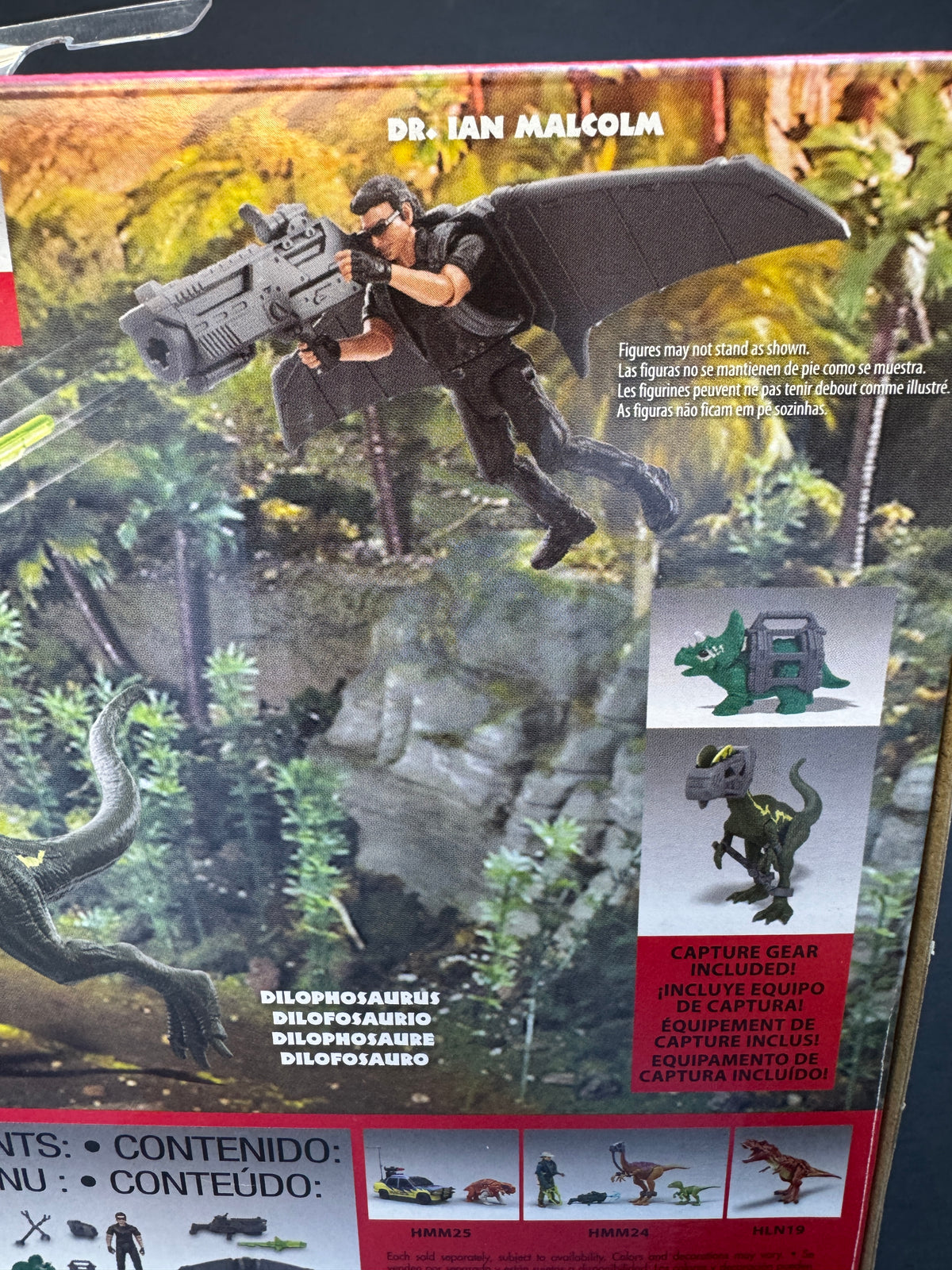 Jurassic Park Dr. Ian Malcolm Glider Escape Pack 93 Classic 30th Anniversary
