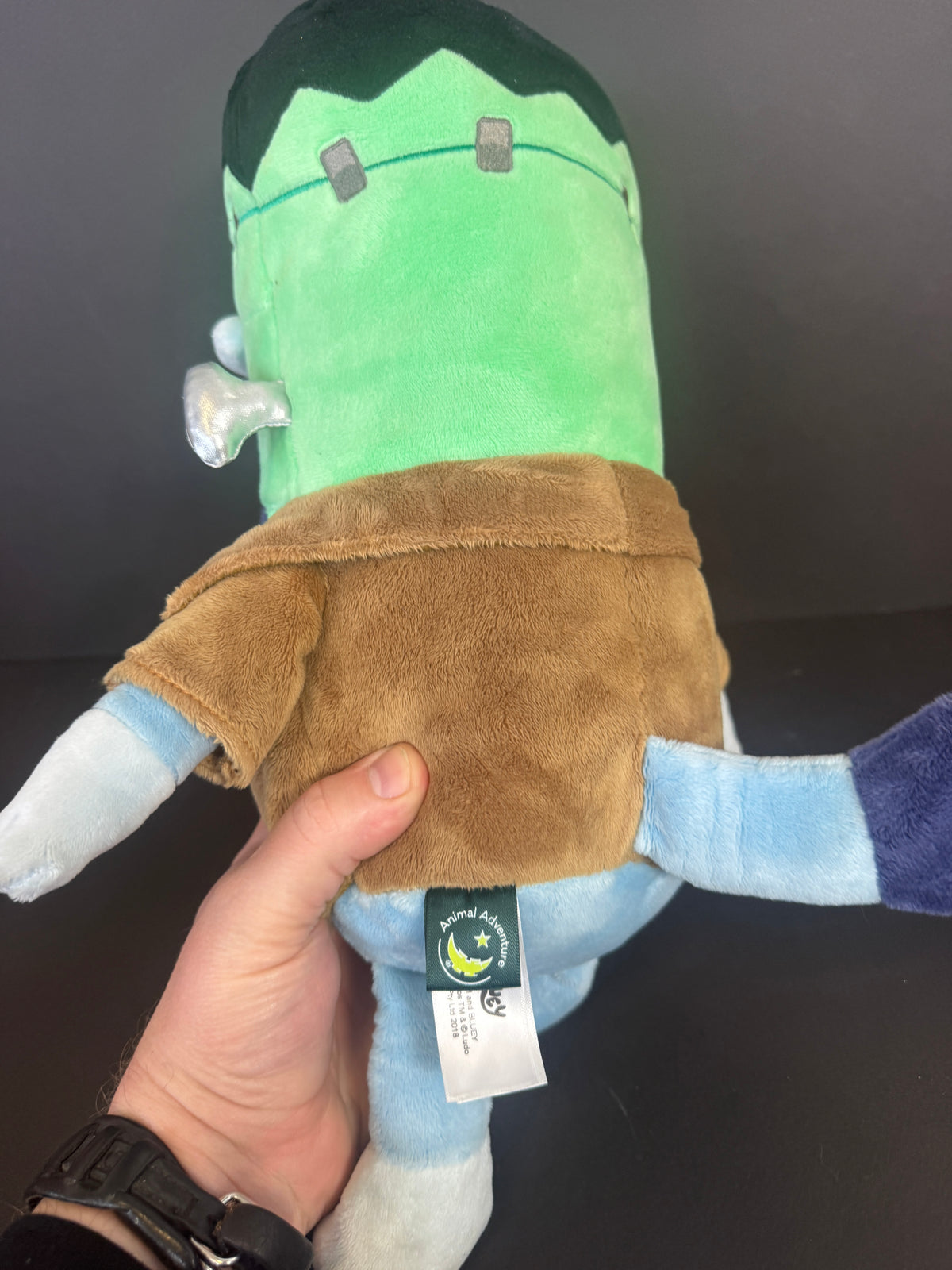 502 - large Halloween Bluey in Frankenstein Costume Plush Plushie Toy